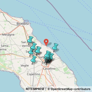 Mappa Via Sanremo, 73100 Lecce LE, Italia (13.28588)