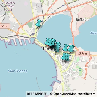 Mappa Via SS. Annunziata, 74123 Taranto TA, Italia (0.9125)