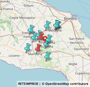 Mappa SP62, 72028 Torre Santa Susanna BR, Italia (9.64923)