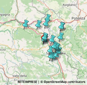 Mappa Via S. Sebastiano, 84037 Sant'Arsenio SA, Italia (10.665)