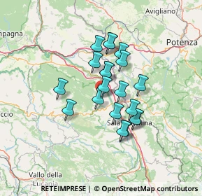 Mappa Via S. Sebastiano, 84037 Sant'Arsenio SA, Italia (10.948)