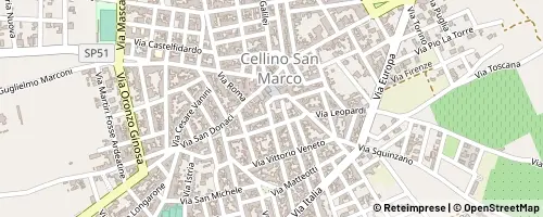 Mappa Cellino San Marco