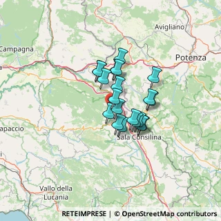 Mappa Via S. Vito, 84037 Sant'Arsenio SA, Italia (9.5295)