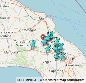 Mappa Contrada Bosco, 72025 San Donaci BR, Italia (9.66071)