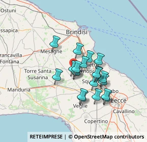 Mappa Contrada Bosco, 72025 San Donaci BR, Italia (10.935)