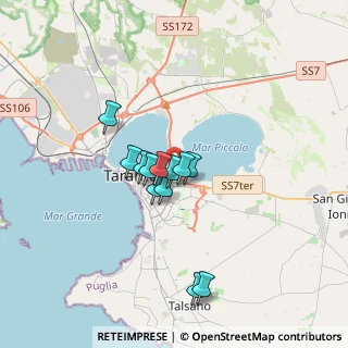 Mappa Via del Pizzone, 74121 Taranto TA, Italia (2.72917)