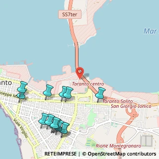 Mappa Via del Pizzone, 74121 Taranto TA, Italia (1.54571)