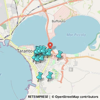 Mappa Via del Pizzone, 74121 Taranto TA, Italia (1.63083)