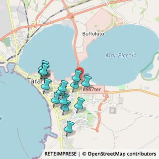 Mappa Via del Pizzone, 74121 Taranto TA, Italia (1.9)