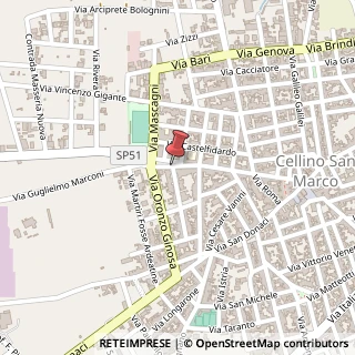 Mappa Via G. Mazzini, 56, 72020 Cellino San Marco, Brindisi (Puglia)