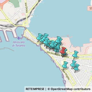 Mappa Via Cavour, 74123 Taranto TA, Italia (0.7295)