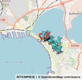 Mappa Via Cavour, 74123 Taranto TA, Italia (1.00857)