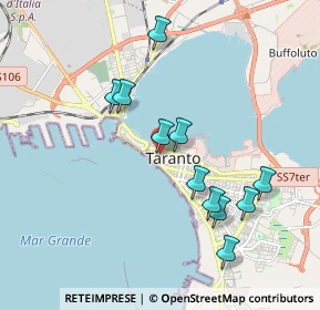 Mappa Via Cavour, 74123 Taranto TA, Italia (1.96182)