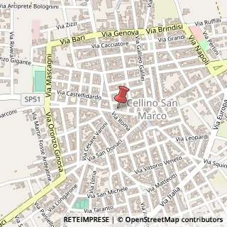 Mappa Via Vittorio Emanuele II, 34, 72020 Cellino San Marco, Brindisi (Puglia)