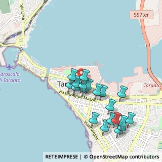 Mappa Piazza Giovanni Bettolo, 74123 Taranto TA, Italia (1.0445)