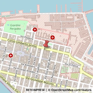 Mappa Corso Umberto I, 122 a, 74123 Taranto, Taranto (Puglia)