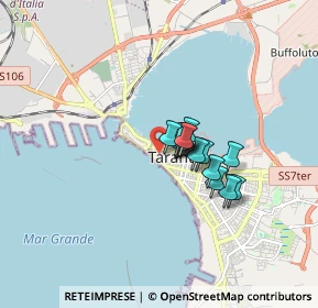 Mappa Via Cavour, 74121 Taranto TA, Italia (1.08357)
