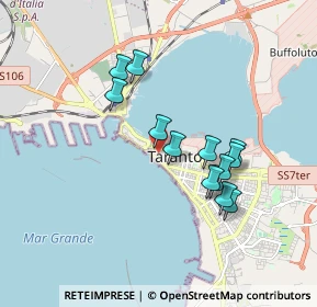 Mappa Via Cavour, 74121 Taranto TA, Italia (1.67077)