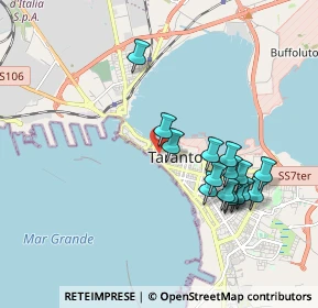 Mappa Via Cavour, 74121 Taranto TA, Italia (1.95375)
