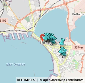 Mappa Via Cavour, 74121 Taranto TA, Italia (1.02273)