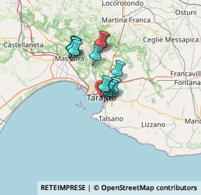 Mappa Via Cavour, 74121 Taranto TA, Italia (9.25385)
