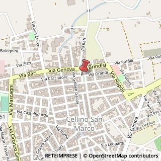 Mappa Piazza del Popolo, 68, 72025 San Pietro Vernotico, Brindisi (Puglia)