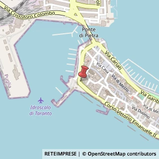 Mappa Corso Vittorio Emanuele II, 17, 74123 Taranto, Taranto (Puglia)