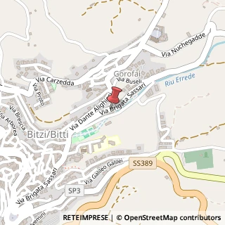 Mappa Via Brigata Sassari, 296, 08021 Bitti, Nuoro (Sardegna)