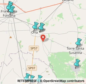 Mappa Oria, 72024 Oria BR, Italia (6.91167)