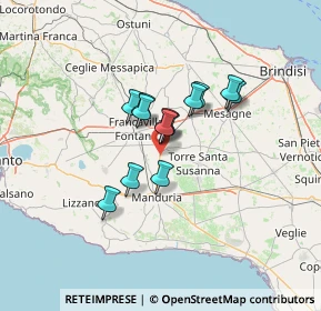Mappa Via per Manduria, 72024 Oria BR, Italia (9.46231)