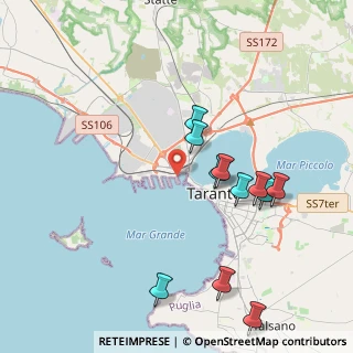 Mappa Porto Mercantile Molo S. Cataldo, 74123 Taranto TA, Italia (4.44364)