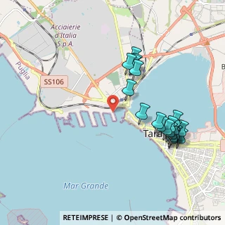 Mappa Porto Mercantile Molo S. Cataldo, 74123 Taranto TA, Italia (2.212)