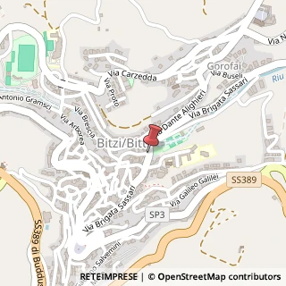 Mappa Via Brigata Sassari, 227, 08021 Bitti, Nuoro (Sardegna)