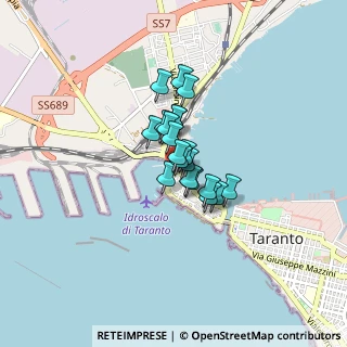 Mappa Piazza Fontana, 74123 Taranto TA, Italia (0.478)