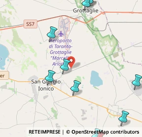 Mappa Via Nicola Sacco e Bartolomeo Vanzetti, 74021 Carosino TA, Italia (6.39364)