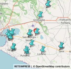 Mappa Via Nicola Sacco e Bartolomeo Vanzetti, 74021 Carosino TA, Italia (10.583)