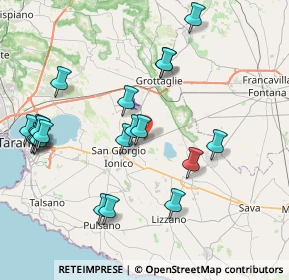 Mappa Via Nicola Sacco e Bartolomeo Vanzetti, 74021 Carosino TA, Italia (9.386)