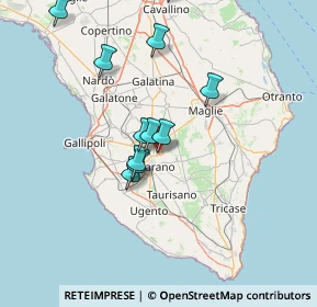 Mappa Zona Industriale Tronco G, 73042 Casarano LE, Italia (21.45353)