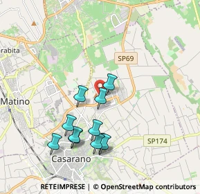 Mappa Zona Industriale Tronco H, 73042 Casarano LE, Italia (1.96909)