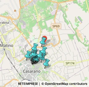 Mappa Zona Industriale Tronco H, 73042 Casarano LE, Italia (1.9695)