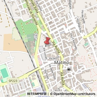 Mappa Via Luzzatti, 84, 73046 Matino, Lecce (Puglia)