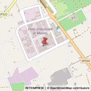 Mappa Zona Industriale, 64, 73046 Matino, Lecce (Puglia)
