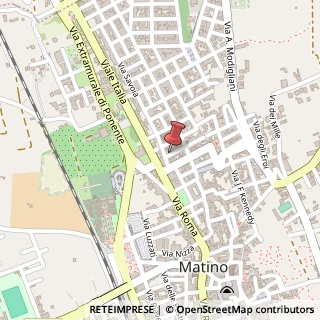 Mappa Via Toti,  13, 73046 Matino, Lecce (Puglia)