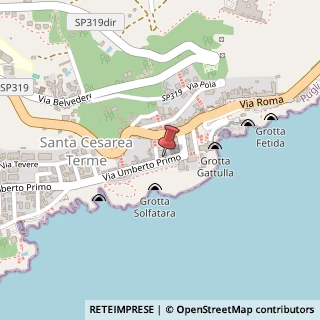 Mappa Via Umberto I, 22, 73020 Santa Cesarea Terme LE, Italia, 73020 Santa Cesarea Terme, Lecce (Puglia)