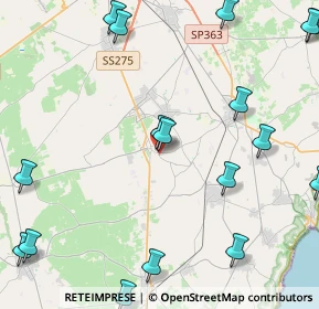 Mappa Via Surano, 73038 Spongano LE, Italia (7.0315)