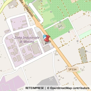 Mappa SP 334 CASARANO, 73046 Collepasso LE, Italia, 73046 Matino, Lecce (Puglia)