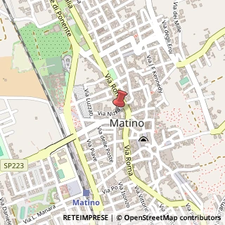 Mappa via Maria Grazia Deledda, 4B, 73046 Matino, Lecce (Puglia)