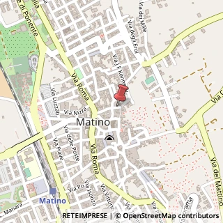 Mappa Via Vittorio Emanuele,  1, 73052 Matino, Lecce (Puglia)