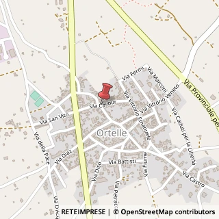 Mappa Via Cavour,  51, 73030 Ortelle, Lecce (Puglia)