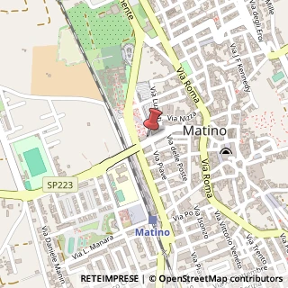 Mappa Piazza Mercato,  3, 73040 Matino, Lecce (Puglia)